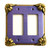 Bloomer Iris Double Decora Switch Cover 