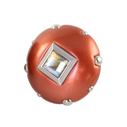 Mini Style 8 knob copper with silver metal details and AB Crystal