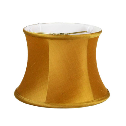 Lamp shade small drum in silk Aztec Gold