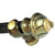 Finial Congo Light jade with matching bracket and reeded rod 1 3/8" diameter in black paint finish
