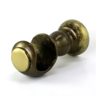 Small cup bracket with bronze and jade paint finish is suitable for rods 1 3/8" diameter
