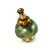 Nu Carnival Knob Emerald 1.5 Inches Diameter with gold metal accents