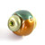 Nu Duo Knob Emerald 1.5 in. Diameter with gold metal details and olivine crystal.