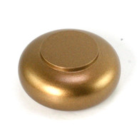 Drapery Rod Finial End Cap in gold paint finish