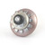 Mini Lily Knob Light Bronze 2 Inches Diameter with silver metal details and crystal.