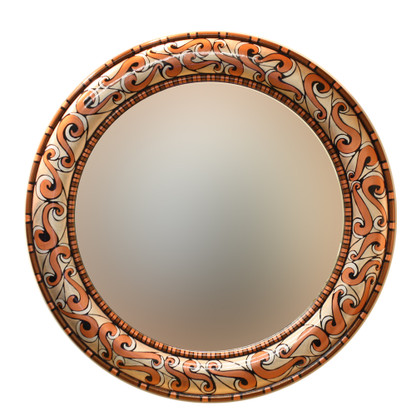 Aurora Mirror 36":round in Sequoia color scheme