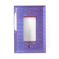 Periwinkle Glass Single Decora Switch Cover