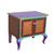 Charisma Vanity Sink Cabinet in amber copper  paint finish
