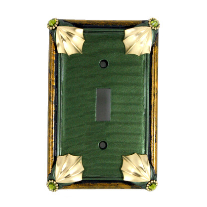 Cleo Single Toggle Switch Cover Emerald