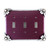 Bloomer Violet triple toggle switch cover in with silver metal details and crystal.
