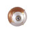 Nu Duo Knob Amber Light  Bronze 1.5 Inches Diameter  with gold metal details and Swarovski crystal 