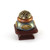 Mini Tudor square knob in agate and deep opal has 3 tiers of jewel tone colors.