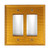 Deep Gold Glass Double Decora Switch Cover 