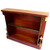 Mirage Bookcase in agate brown shown with one adjustable shelf