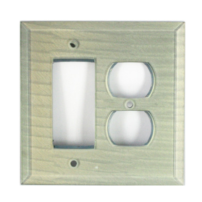 Sea foam Glass duplex outlet decora switch cover
