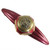 Tudor Garnet Ruby Orbit Pull 5.25 In. with 4 in. hole spa has gold metal details.