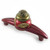 Tudor Garnet Ruby Orbit Pull 5.25 In. with 4 in. hole spa has gold metal details.