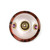 Mini Kenya knob in agate and light bronze with amethyst crystals