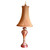 Chilli Pepper Accent Lamp with slender bell shade silk pecan