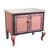 Charisma Vanity Sink Cabinet in Rosy Pink and Moonstone  paint finish