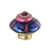 Mini Grand Tiki Pink knob has painted gold stem to match metal details. 