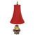 Pixie Accent lamp with bell shade in silk poinsettia red