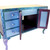 Charisma vanity with drawers has interior false drawer front to hide under mount sink and cut out in back for plumbing.