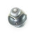 Nu Duo Knob Moonstone 1.5 Inches Diameter with silver metal accents and Swarovski crystal