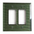 Emerald Glass double decora switch cover 