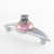 Duchess Pink Orbit pull  has moonstone gray and silver accents,