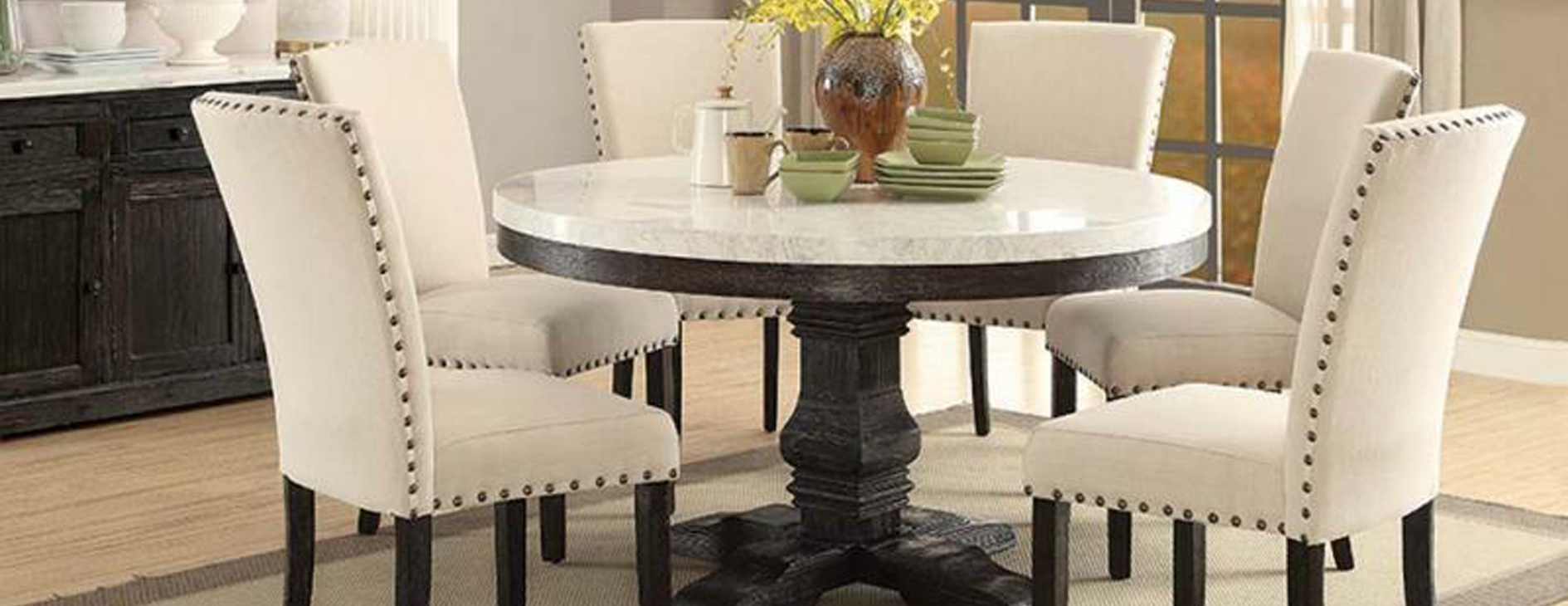 Round Marble Dining Table