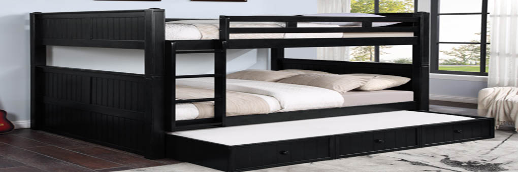 Full over Full Bunk Bed with Trundle