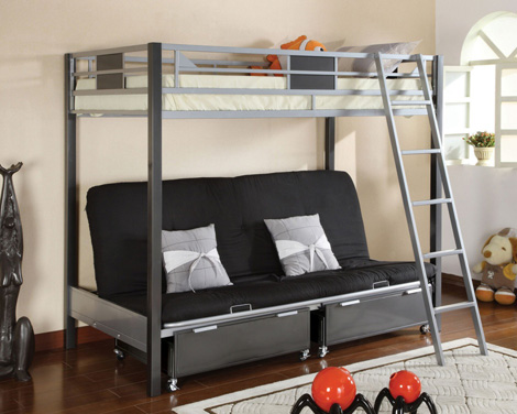 Heavy Duty Futon Bunk Bed for Adults