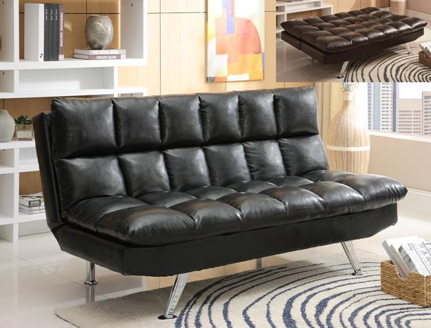convertible leather futon sofa bed