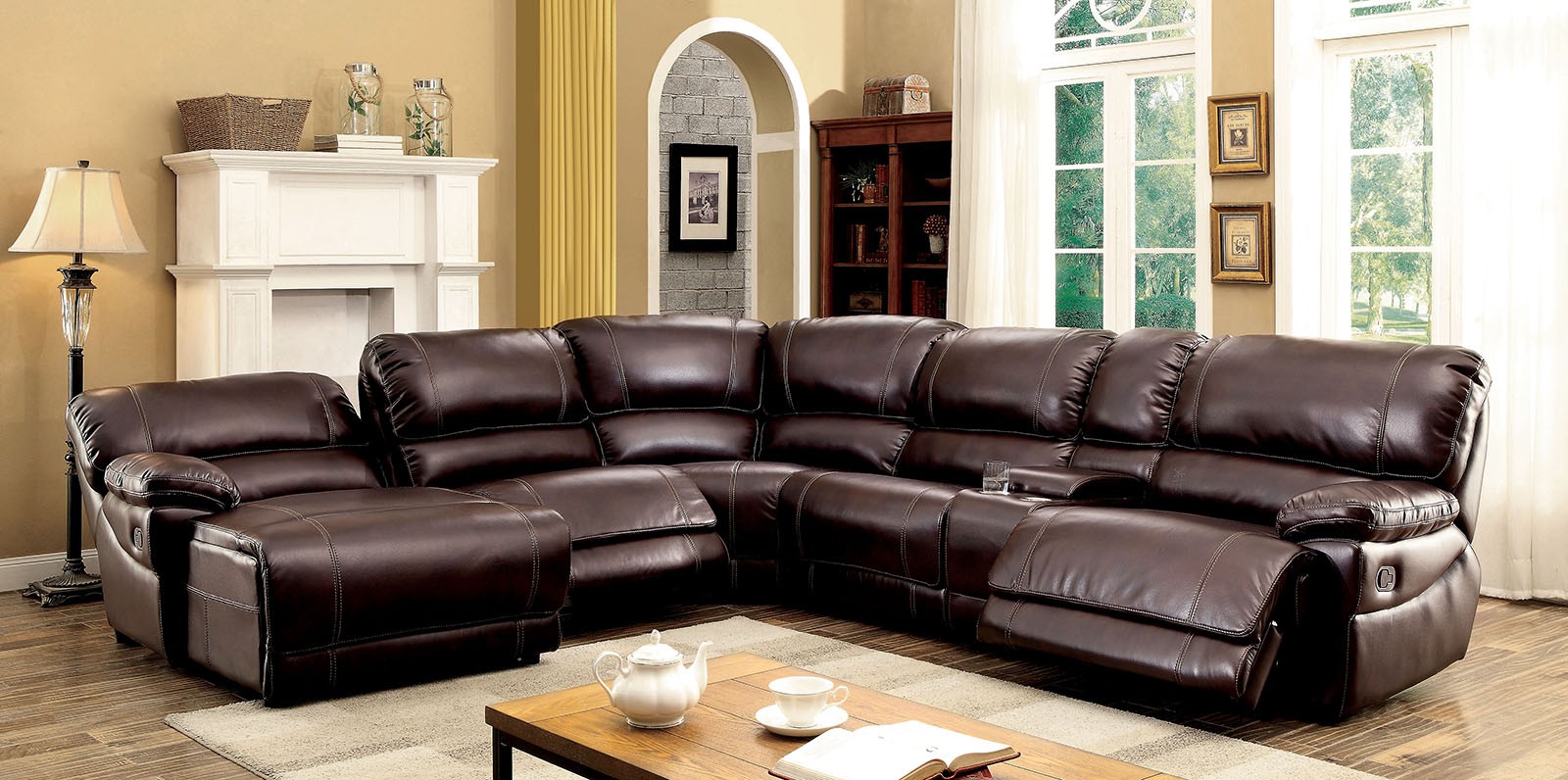 Sectional with Reclining Chairs