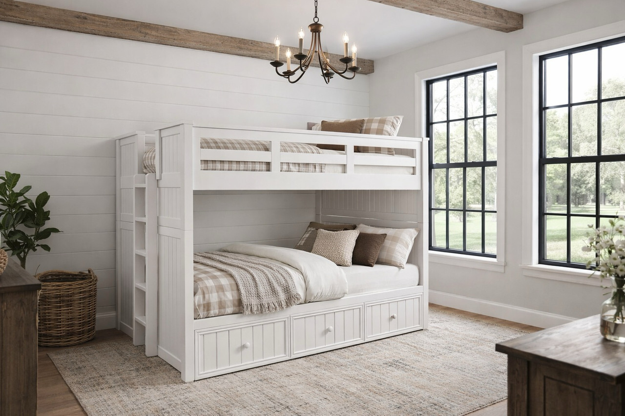 Austin Queen bunk bed for vacation homes