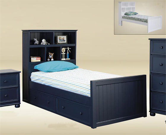 Twin Size Bed with Storage