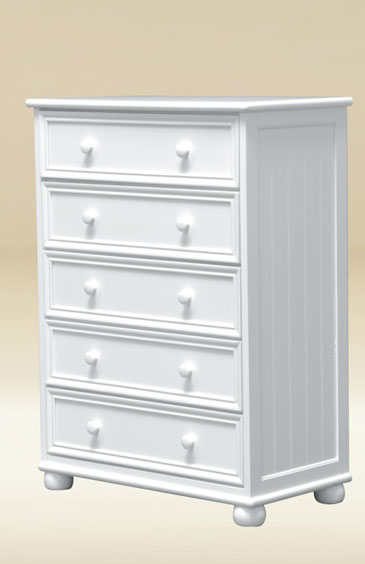 youth white chest of drawers
