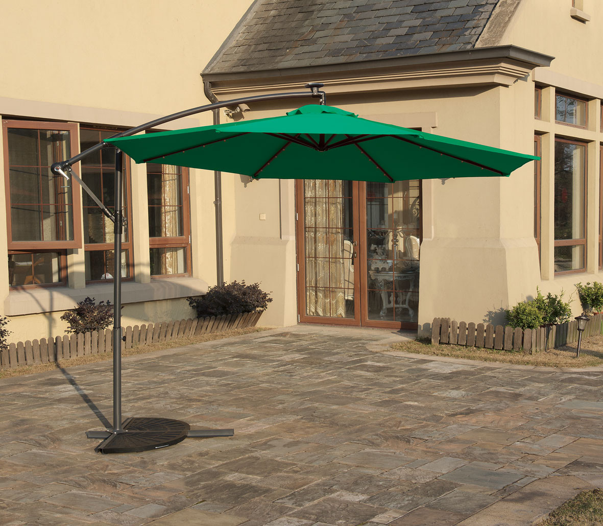 10 cantilever umbrella terra cotta 10 cantilever green umbrella with led light by poundex orange county 10 cantilever umbrella terra cotta 10 cantilever green umbrella with led light by poundex orange county