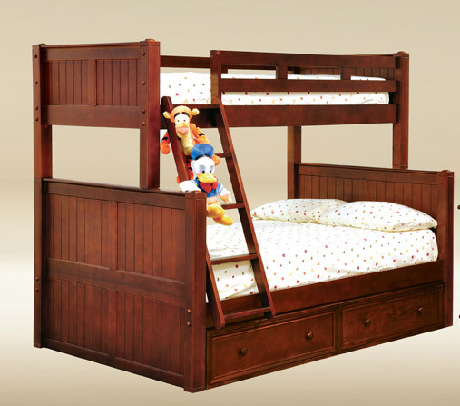 Dillon Black Twin Over Full Bunk Bed  OCFurniture.com