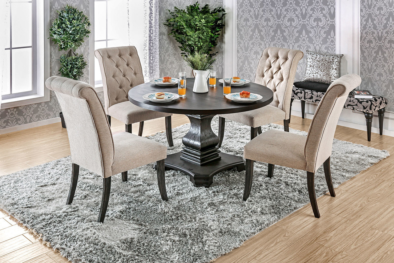 Furniture of America CM3840RT Round Dining Table