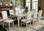 Furniture of America CM3600T Antique White Dining Table with 6 Chairs