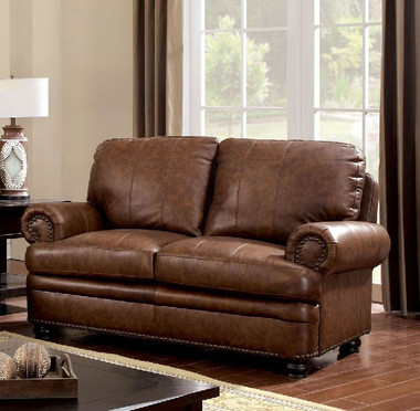 Reinhardt CM6318 Top Grain Leather Match Love Seat