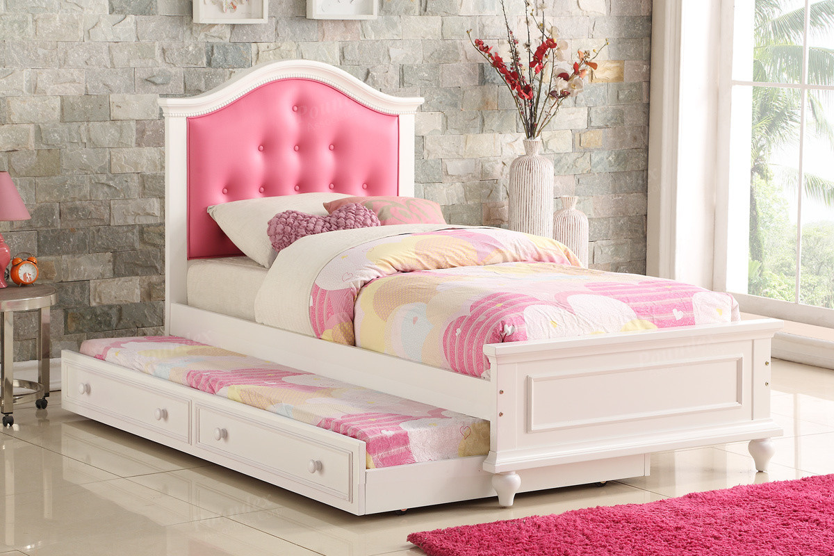 Poundex twin deals bed with trundle