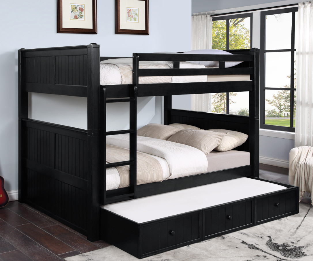 Foster Wood Queen over Queen Bunk Bed