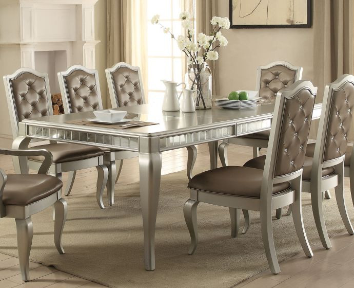 champagne dining room table