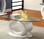 Lodia CM4825 Oval Glass Occasional Table in White