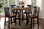 Poundex F2324 5 PC Two-tone Counter Table w/ Chairs