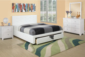 4-PCS White Full / Queen Bedroom Furniture F9314