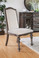  Arcadia Ivory Fabric Arm-less Chairs
